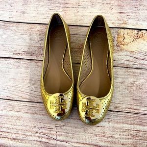 Tory Burch Gold Flats 10M